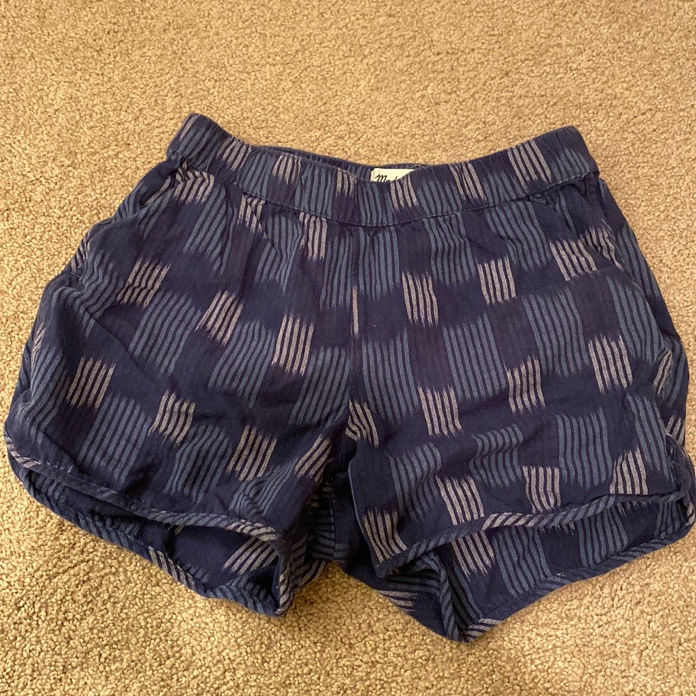 Madewell Pattern Shorts Indigo size XS